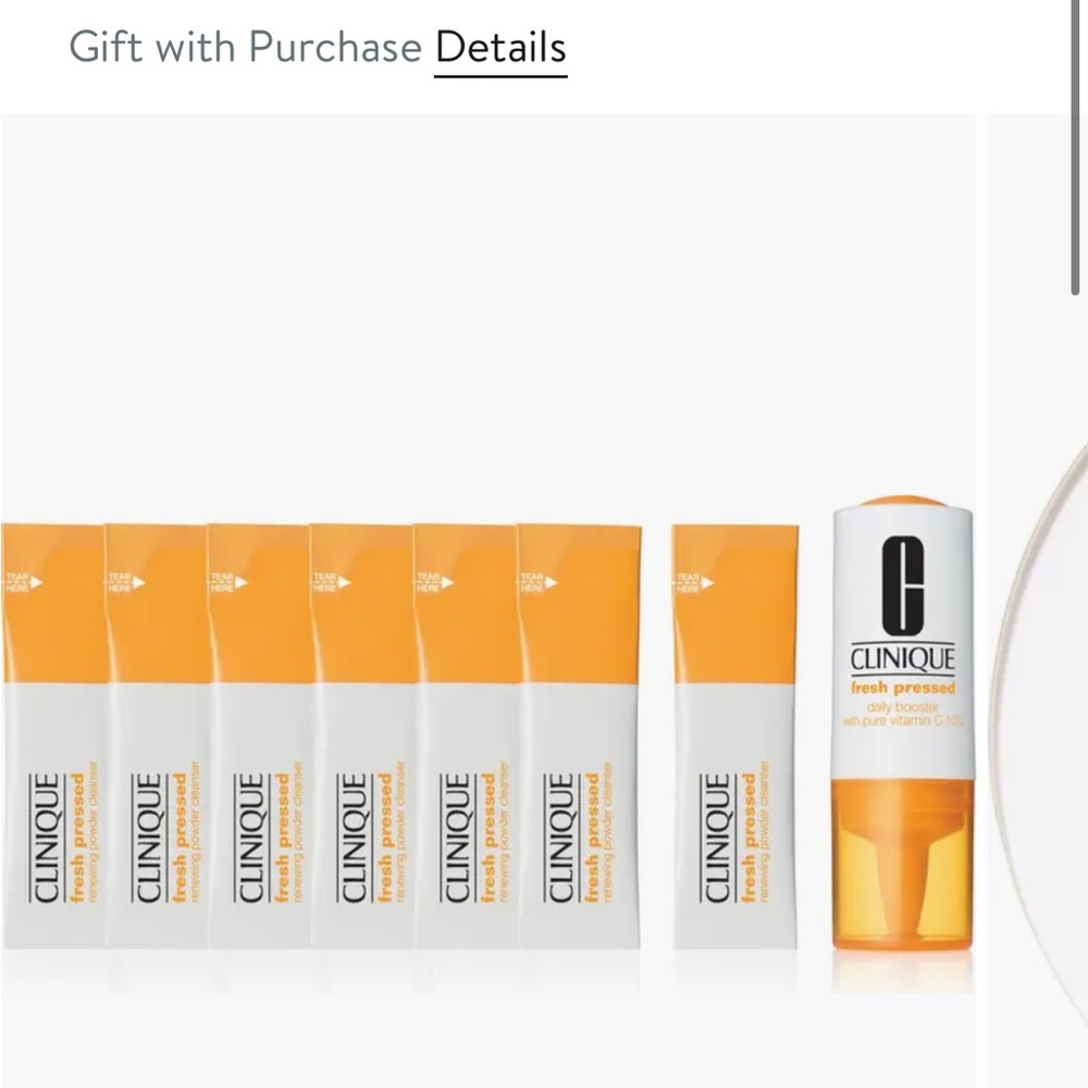 Clinique 7 day fresh pressed system with vitamin c